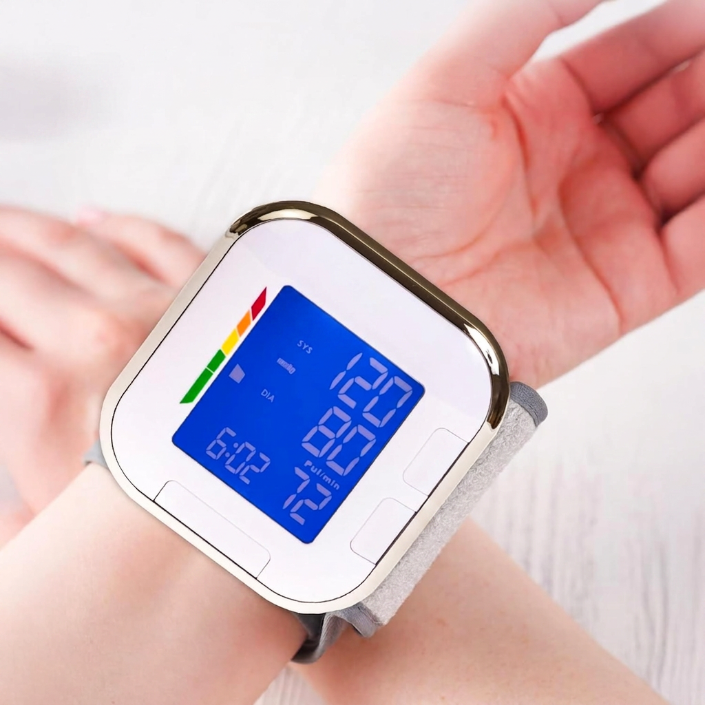 Wrist blood pressure monitor view 4