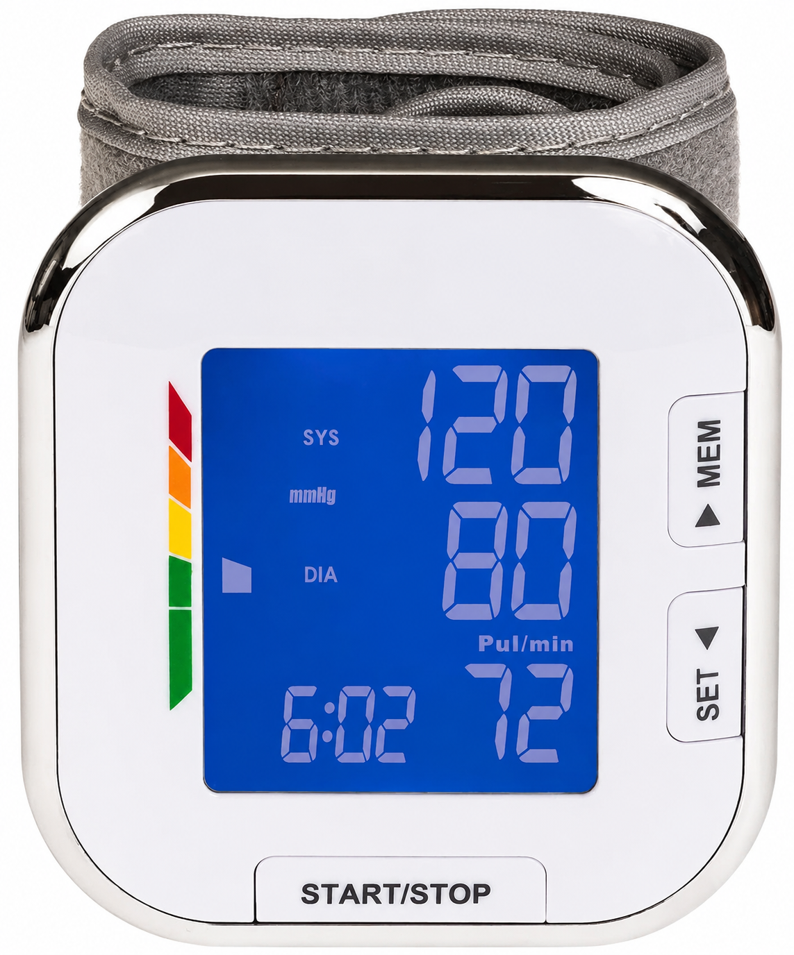 Digital wrist blood pressure monitor